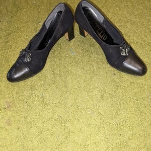 Suede and Leather Heels by Geppetto